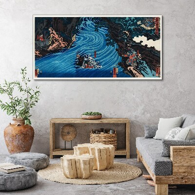 A wave on the river Canvas Wall art