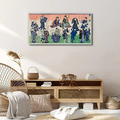 Traditional Japanese dances Canvas Wall art