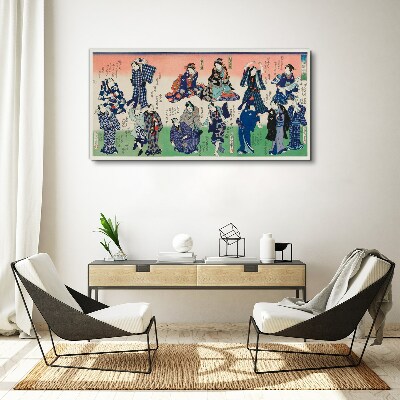 Traditional Japanese dances Canvas Wall art