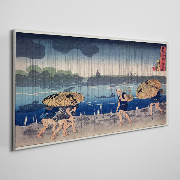 Traditional Japanese Landscape Canvas Wall art
