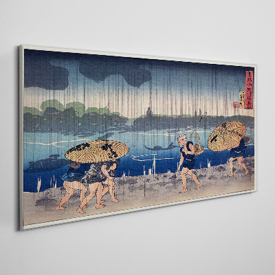 Traditional Japanese Landscape Canvas Wall art