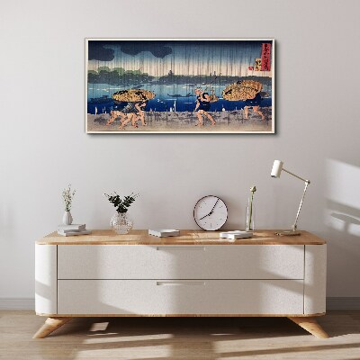 Traditional Japanese Landscape Canvas Wall art
