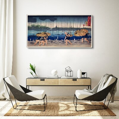 Traditional Japanese Landscape Canvas Wall art
