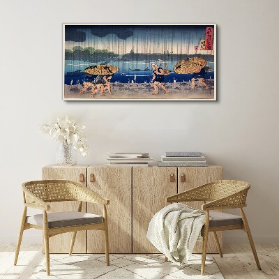 Traditional Japanese Landscape Canvas Wall art