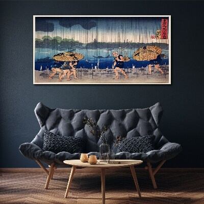 Traditional Japanese Landscape Canvas Wall art