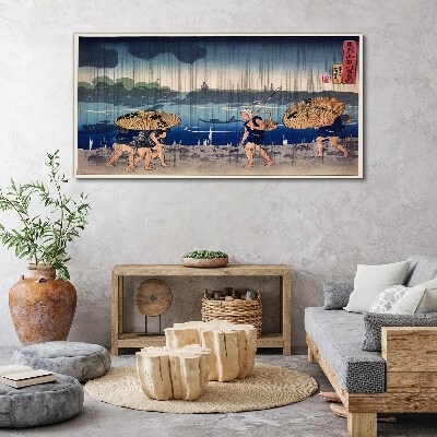 Traditional Japanese Landscape Canvas Wall art
