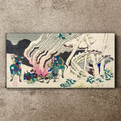 Abstraction asia samurai Canvas Wall art