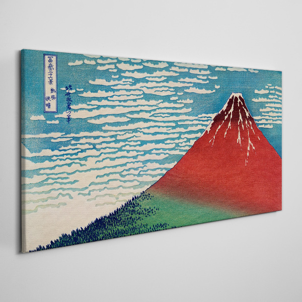 Mount Fuji in the clouds Canvas Wall art