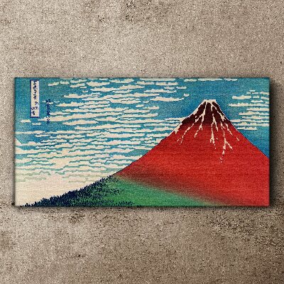 Mount Fuji in the clouds Canvas Wall art