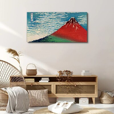 Mount Fuji in the clouds Canvas Wall art