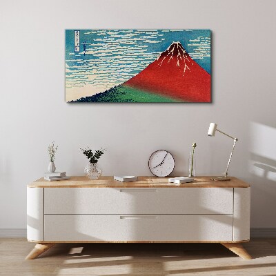 Mount Fuji in the clouds Canvas Wall art