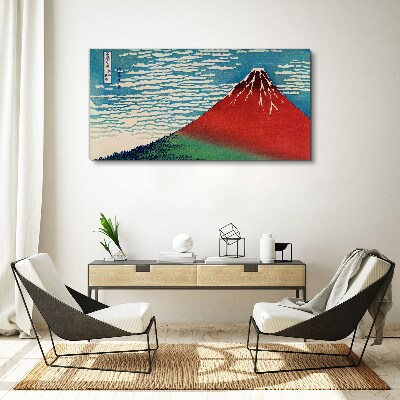 Mount Fuji in the clouds Canvas Wall art