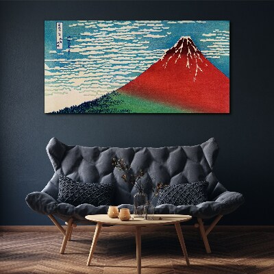 Mount Fuji in the clouds Canvas Wall art