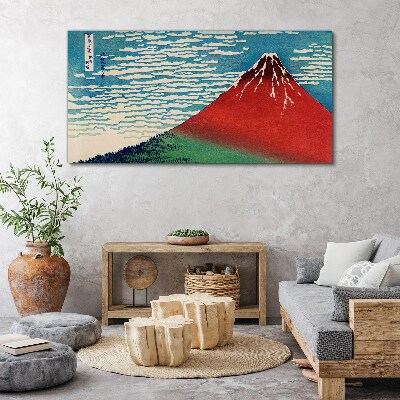 Mount Fuji in the clouds Canvas Wall art