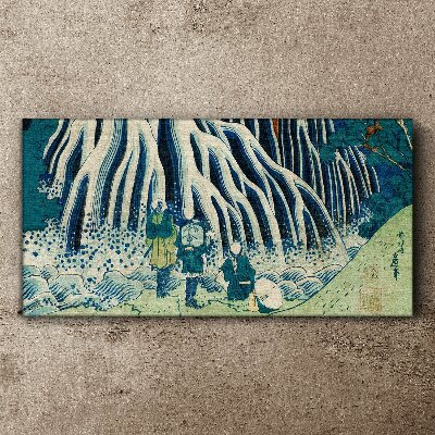 Under the tree in a winter scenery Canvas Wall art