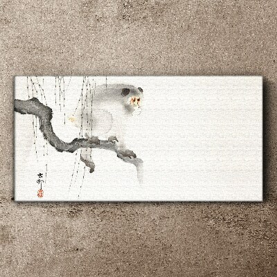Master Monkey on a Branch Canvas Wall art