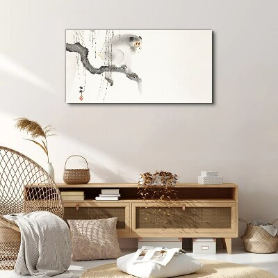 Master Monkey on a Branch Canvas Wall art