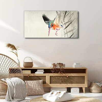 The joyful flight of the kingfisher Canvas Wall art