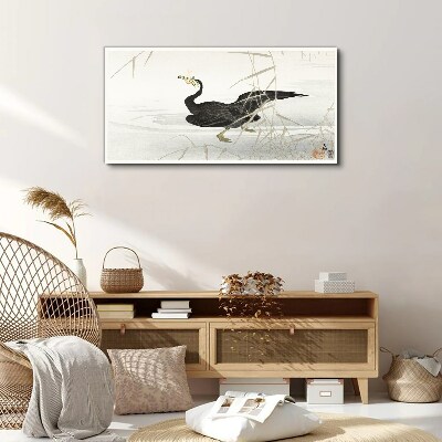 Asia animal bird lake Canvas Wall art