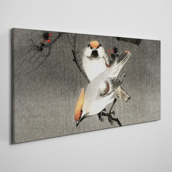 Birds on a branch Canvas Wall art