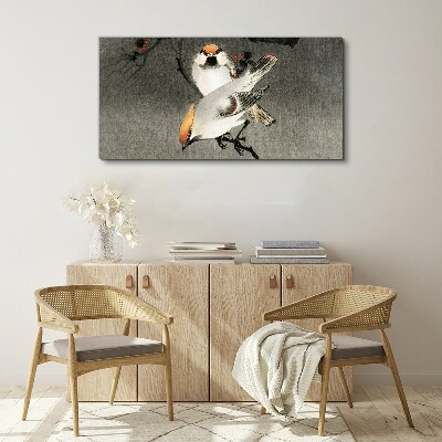 Birds on a branch Canvas Wall art