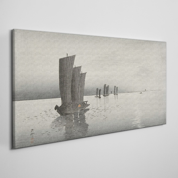 A peaceful journey on the waters Canvas Wall art