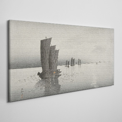 A peaceful journey on the waters Canvas Wall art