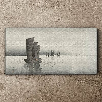 A peaceful journey on the waters Canvas Wall art