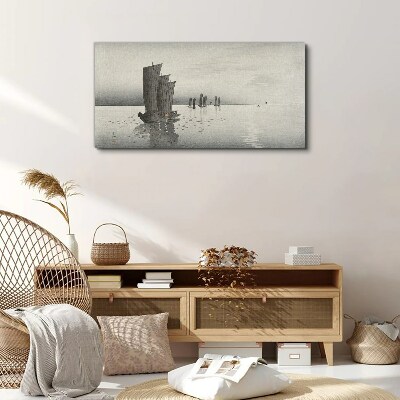 A peaceful journey on the waters Canvas Wall art