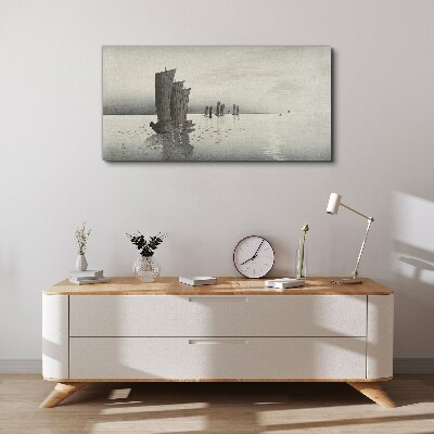 A peaceful journey on the waters Canvas Wall art