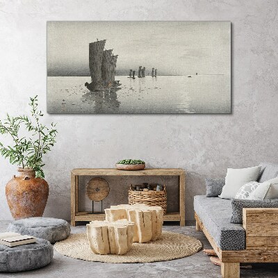 A peaceful journey on the waters Canvas Wall art