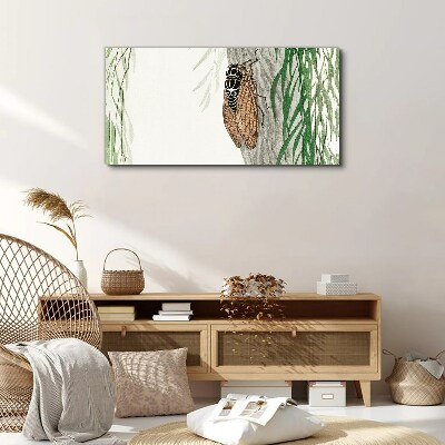 Tree leaves asian insect Canvas Wall art