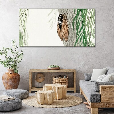 Tree leaves asian insect Canvas Wall art