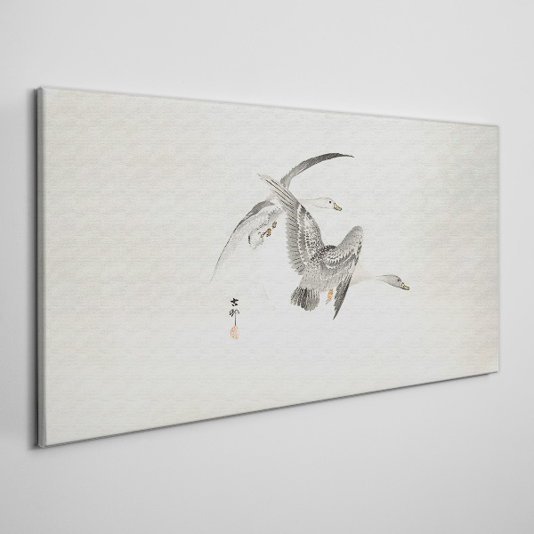 Flight of the Wild Geese Canvas Wall art