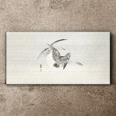 Flight of the Wild Geese Canvas Wall art