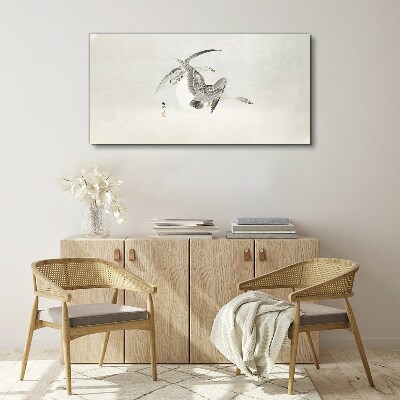 Flight of the Wild Geese Canvas Wall art