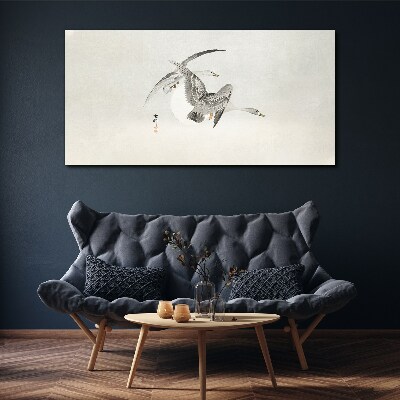 Flight of the Wild Geese Canvas Wall art