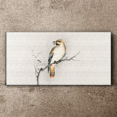 Singing bird on a branch Canvas Wall art