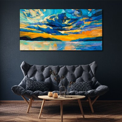 Sea ​​sunset sky Canvas Wall art