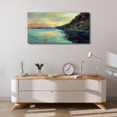 A peaceful seaside landscape Canvas Wall art
