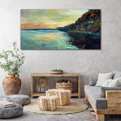 A peaceful seaside landscape Canvas Wall art