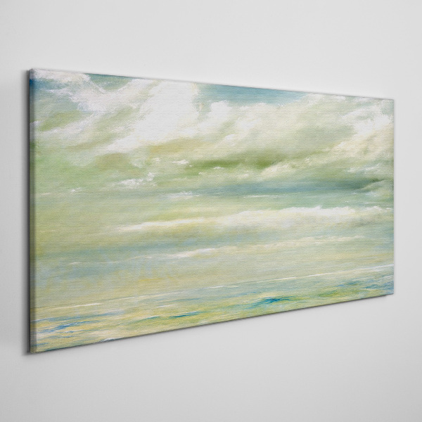 Peaceful sky over the sea Canvas Wall art