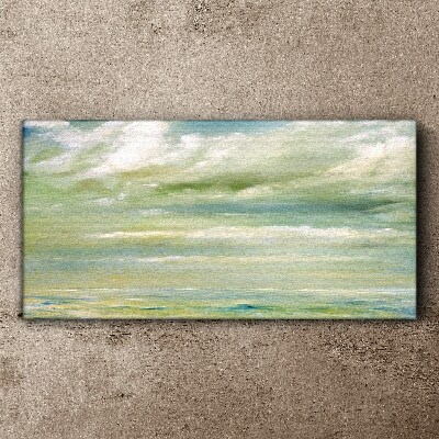 Peaceful sky over the sea Canvas Wall art