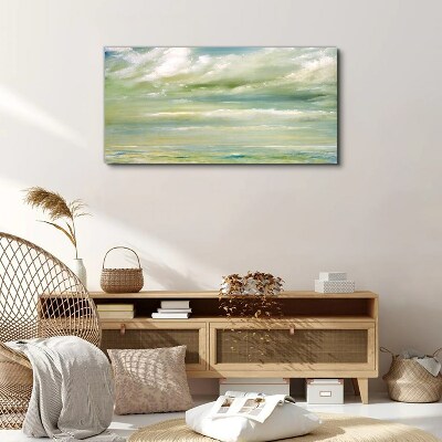 Peaceful sky over the sea Canvas Wall art