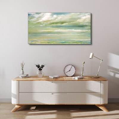 Peaceful sky over the sea Canvas Wall art