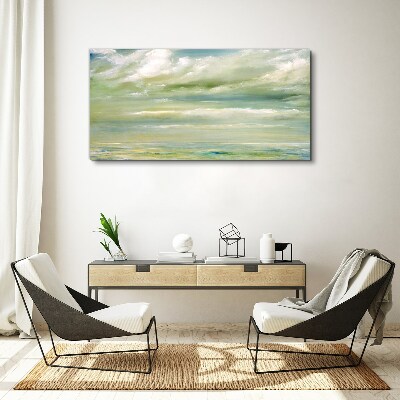 Peaceful sky over the sea Canvas Wall art