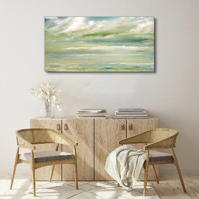 Peaceful sky over the sea Canvas Wall art