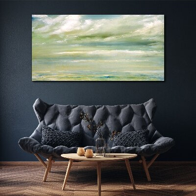 Peaceful sky over the sea Canvas Wall art