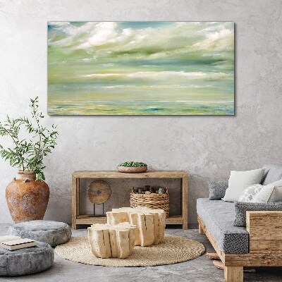 Peaceful sky over the sea Canvas Wall art
