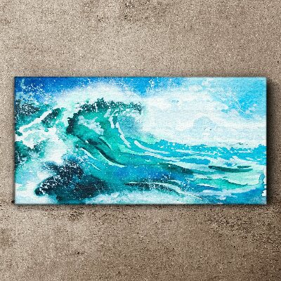 Sea waves nature Canvas Wall art